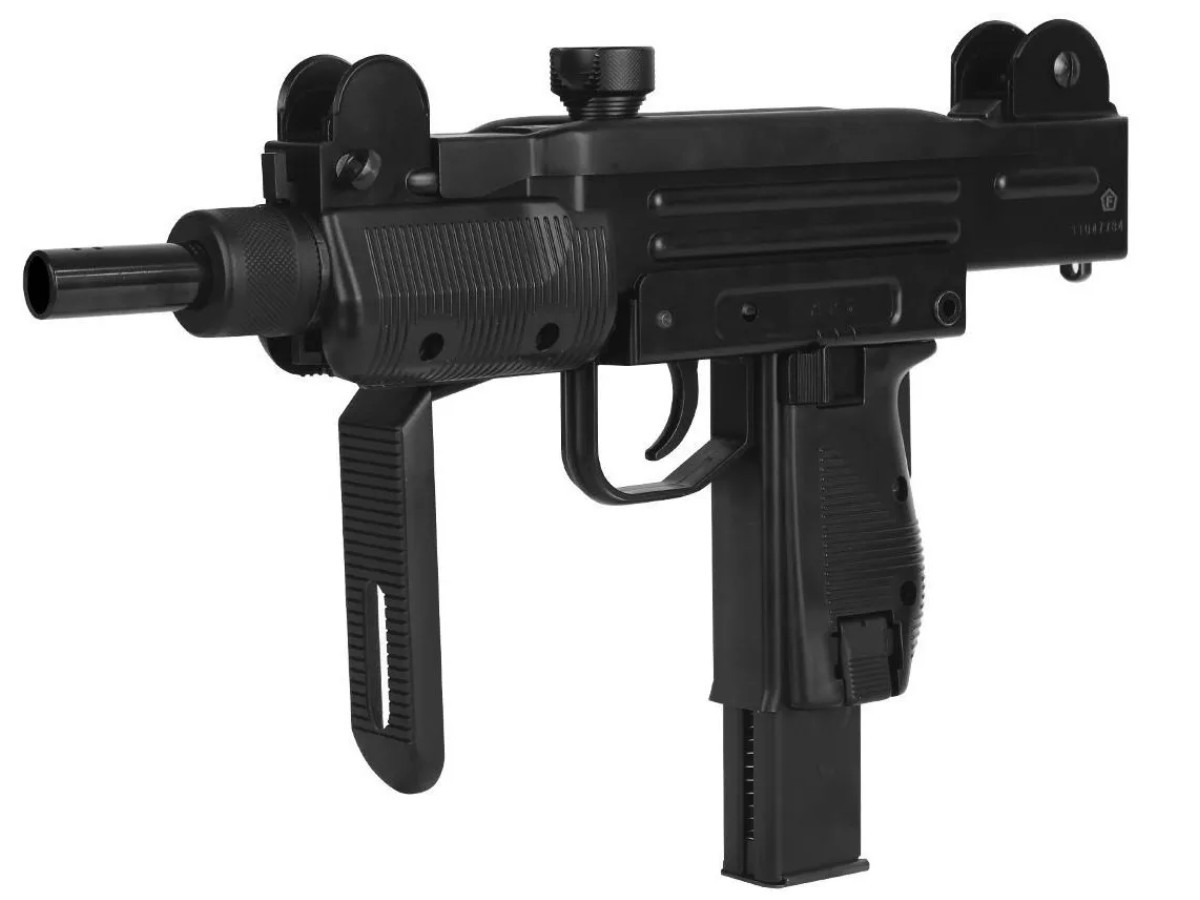 Pistolet Mitrailleur Mini UZI IWI Co2 Blowback 2 Joules - Noir