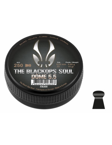 Plombs Soul Dome Black Ops 5,5 mm boite de 250 pces