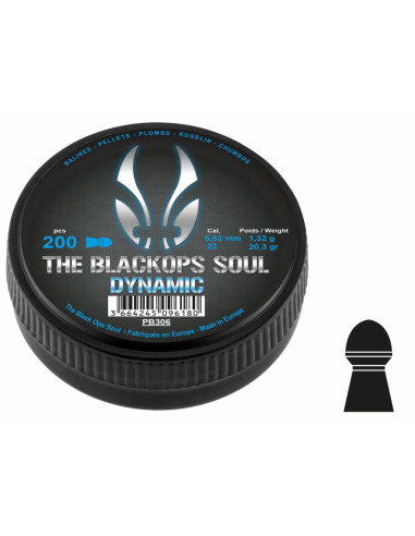 Plombs Soul Dynamic Black Ops 5,5 mm boite de 200 pces